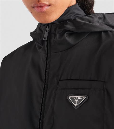 prada nylon cropped jacket